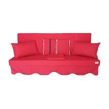 Mirzade Aqua Salıncak Minderi Su Geçirmez Kumaş Gri Sünger Fermuarlı Set-salıncak Kırmızı