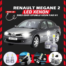 Renault Megane 2 2002-2009 Uzun Far Uyumlu Şimşek Etkili Led Xenon Performance Series H1