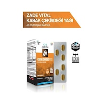 Zade Vital Kabak Çekirdeği Yağı 60 Yumuşak Kapsül - Blister