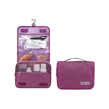 Sones Çok İşlevli Taşınabilir Kanca Tipi Seyahat Yıkama Saklama Çantası Kozmetik Çantası Mor Mor