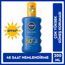Nivea Sun Koruma&nem Güneş Koruyucu 200 Ml Sprey 50+ Çok Yüksek 12'li Paket