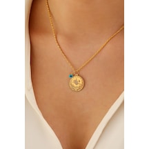 Sefa Gold 14 Ayar Altın Orta Boy Tuğra Göz Halat Zincir Kolye