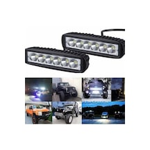 Gpr 2 Adet 6 Ledlı Metal Kasali 18 W Off-road Led Isik Gündüz Far