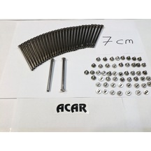 7 CM Dosya Klasör Menü Kartela Vidası Nikel Inox Renk 100 Adet