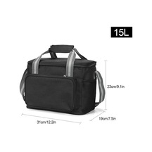 Jzcat- Wosmh 15l Soğutucu Çanta Seyahat Yürüyüş Plaj Piknik Siyah