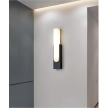 Dekoratif Led Aplik, Çift Yönlü, 10w, 3200k Gün Işığı, Siyah, Çift Yönlü Işık Led Duvar Aydınlatma Cata Hawai İç Ve Dış Mekan Abanoz