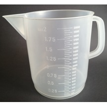 Kartell Plastik Kulplu Beher 2000 ML