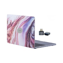 Tr Macbook Air M1 Kılıf A2337 Uyumlu 13 İnç Mermer Desenli Hard Case A2179 A1932 Sert Kapak Koruyucu Kılıf Karış Diğer