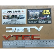 Honda Civic Vtec Kırmızı Krom Bagaj Arma Logo Sticker