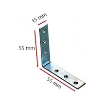 L Masa Gönye / Baş Köşe Bağlantı / 15 X 55 X 55 Mm / L Köşe Diğer