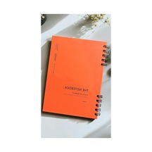 4 Farklı Renk Seçeneğine Sahip A5 Boyutunda Spiralli Noktalı Defter Açık Gri