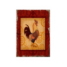Bedeko Horoz Temalı Art Mdf Poster 35 Cm X 50 Cm