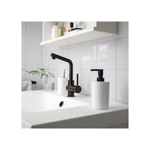 Storavan Banyo Aksesuar Seti, Sıvı Sabunluk, Diş Fırçalık, Tepsi, Beyaz, 3'lü Set Çok Renkli