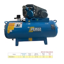 Puma PE30/200-2 8 Bar 380 V 2 Hp 2 Piston 200 L Döküm Kafa Yağlı Kompresör
