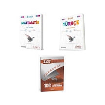 2027 Limit 8. Sınıf Matematik El Kitabı + Türkçe Soru + Anla Kazan Paragraf Deneme 3'lü Set