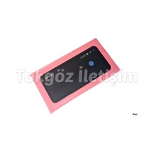 Tkgz - P20 Lite Arka Pil Batarya Kapağı Cam Kamera Lensi Siyah