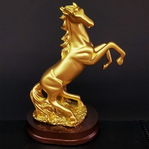 Büro Ev Ofis Hediyesi İçin Golden At Şahlanmış Tay Biblosu