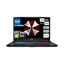 MSI Katana 17 HX B14WFK-215XTRHMF60 i7-14650HX 40 GB DDR5 4 TB SSD RTX5060 8GB GDDR7 115W 17.3" QHD W11P Dizüstü Bilgisayar