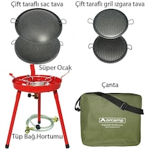 Orcamp Çok Amaçlı Süper Ocak Çanta - Granit Katmer - Grill - Adaptör Set