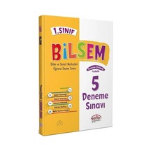 1.sınıf Bilsem Sınavına Hazırlık 5 Deneme Sınavı - Editör Yayınları
