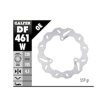 Yamaha Yzf R25 Abs Arka Fren Diski 220 Mm 2015 Sonrası Galfer Dalgalı Hareketli Aluminyum Disk