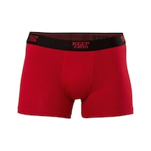 6 Adet Bordo Renk Likralı Modal Boxer Bordo