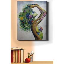 Webstyle Sayılarla Boyama Seti Çerçeveli Kasnaklı Doğa Ana 2 60x75 Cm
