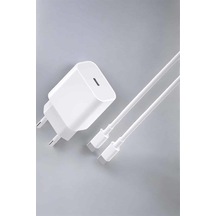 İos Uyumlu Type-c Girişli Hızlı Şarj 15/15 Pro Max Adaptör Ve Kablosu Çok Renkli 82340432