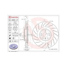 Mercedes Gle 350d W166 Fren Diski On 2015-2018 Brembo 09a96021 2adettir
