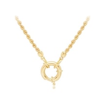 Diamond Line-Gülaylar - Sarı Altın 14 Ayar Zincir Kolye N11.25388