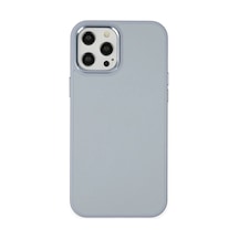 Apple iPhone  Uyumlu- 12 Pro Max Kılıf Asya Deri Silikon - Sierra Blue