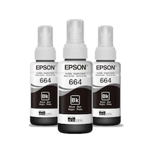Epson 664 EcoTank L110 Üçlü Siyah Şişe Mürekkep