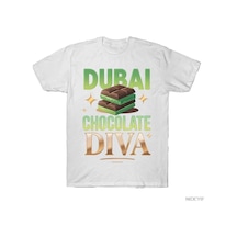 Tarzsokak Dubai Çikolata Diva Komik Tasarım Meme T-shirt Erkekler Kadınlar Için % 100% Pamuk T Shirt Kı Beyaz