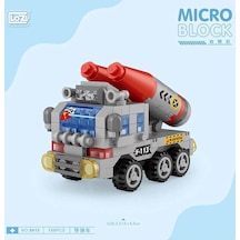 4 Adet Loz Füze Aracı 150 Parça Blok Oyuncak-mini Poşet