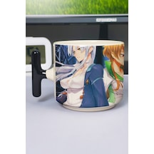 Highschool Of The Dead Anime Baskılı Seramik Lüks Kupa 1 Adet T Şeklinde Özel Siyah Kulp Dalga Kulp V3t Çok Renkli