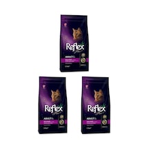 Reflex Plus Renkli Taneli Tavuklu Kedi Maması 3 x 1500 G