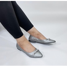 Fiyra 4006 Platin Örgü Taşlı Şık Düğünlük Günlük Bayan Babet 001