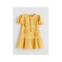 LC Waikiki Alıta Cıty Farkıyla Lcw Kids Sarı Çiçekli Kız Çocuk Elbise Sari - 928242545 Sari