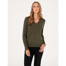 Pierre Cardin Kadın Haki Kazak /triko 50310915-vr027 Haki