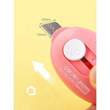 1 Adet Renkli Mini Çelik Bıçaklı Falçata Maket Bıçağı Bsnd9-v63x1