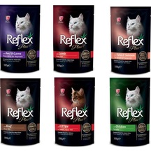 Reflex Plus Gourmet Karışık Etli Pouch Kedi Yaş  Maması 24 x 100 G