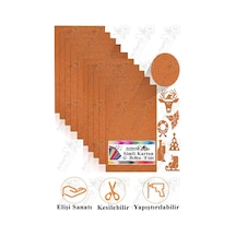 Turuncu Simli Karton A3 30x40 Cm 10 Lu 1 Paket Simli Fon Kartonu Parıltılı Kağıt Anasınıfı Kreş Etkinlik Proje Diğer