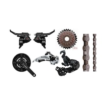 Shimano 21 Vites Grup Set Ef41 - Tz21 - Hg40 - Ty300 - Ty500 - Ty Siyah