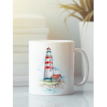 Beyaz Kupa Bardak Deniz Feneri