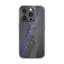 Apple Uyumlu iPhone 15 Pro Kılıf Imd Baskılı Bumper Lisanslı Switcheasy Cosmos Nebula Kapak Şeffaf