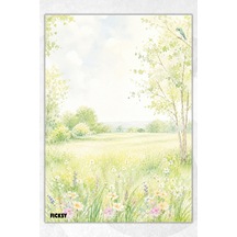 A5 Bloknot Çizgisiz Defter - 50 Yaprak - Memopad - Notepad - Not Defteri - Not Kağıdı - 3885 Çok Renkli