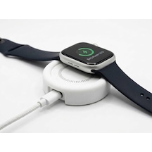 Apple Watch İçin Kablosuz Şarj Cihazı 2.5w Usb-c Girişli Ve Metal Gövdeli Mini Şarj Adaptörü Tüm Watch Serileri Series 1-9, Se, Ultra Çok Renkli