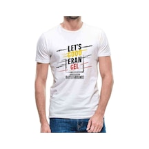 Pubg Lets Erangel Playerunknowns Baskılı Beyaz Erkek Tshirt (531004974)