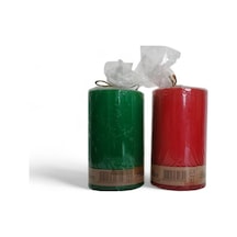 Yılbaşı Mum 7x12 Cm Karışık Renkli