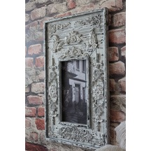 Neiwel Vintage Ahde Resim Ve Ayna Çerçevesi Beyaz
